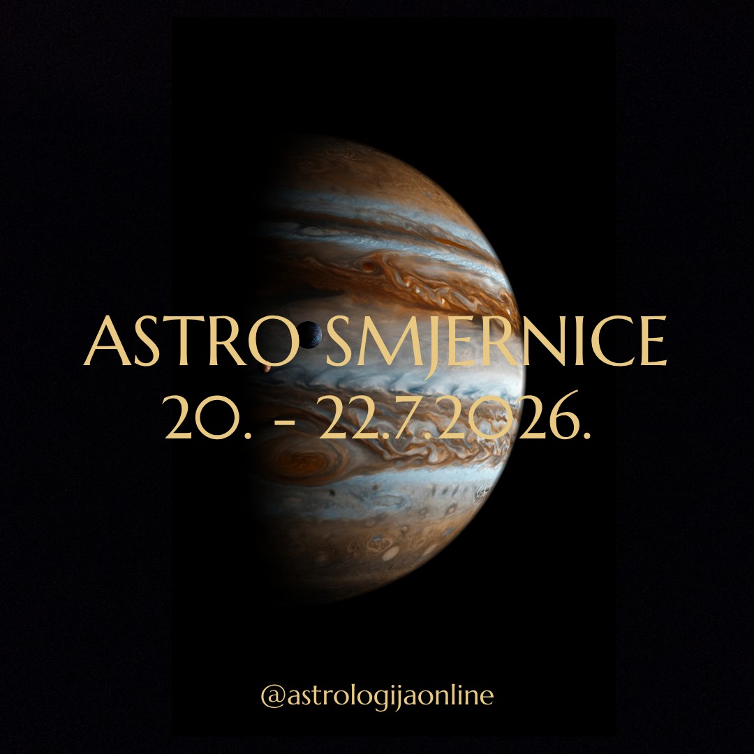 Astro smjernice: 20.-22.7.2026

📅 20.7.
♃♌ Jupiter trigon 🔙🔱♈ Neptun otvara prostor za inspiraciju, viziju i vjeru u budućnost.
Odlično je za kreativnost, umjetnost, duhovnost, obrazovanje, projekte koji traže maštu, intuiciju i dugoročnu viziju.
Lakše prepoznajete smisao i nalazite inspiraciju gdje ste prije vidjeli prepreke. Međutim, rezultati neće doći bez vašeg angažmana – morate istraživati, učiti, i biti spremni izaći iz okvira da biste otkrili nove mogućnosti.

♃♌ Jupiter opozicija 🔙♇♒ Pluton donosi sukob između osobnih ambicija i vanjskih okolnosti.
Ovo je aspekt velikih planova, borbe za utjecaj, financijske moći, i preispitivanja vlastitih uvjerenja.
Željet ćete napraviti veliki iskorak, ali baš zato trebate izbjegavati pretjerivanje, nametanje vlastitog mišljenja i rizične financijske odluke.
Sve što je izgrađeno na pretjeranom optimizmu ili želji za moći, sada dolazi na test.

📅 21.7.
🌙♎ Mjesec je u Vagi i donosi potrebu za nalaženjem ravnoteže između osobnih želja i potreba drugih ljudi. Prilagodite planove i donesite odluke koje će omogućiti daljnji napredak.

♃♌ Jupiter sekstil ♅♊ Uran
Iznenadne prilike, inovativne ideje i mogućnost pozitivnih preokreta.
Ovo je jedan od najboljih aspekata za uvođenje novih tehnologija, pokretanje modernih projekata, poslovne promjene i širenje poslovnih kontakata.
Neočekivane okolnosti mogu otvoriti vrata koja su do sad bila zatvorena, i upravo sad imate priliku za važan iskorak u poslu ili privatnom životu.

Ako ste spremni prihvatiti promjene, učiti nešto novo i izaći iz okvira – pravo je vrijeme.

📅 22.7. ☀️♌ Sunce u Lavu
Počinje period kreativnosti, samopouzdanja, izražavanja vlastitih talenata i želje da budete primijećeni.
Ova sezona Lava će biti posebno dinamična jer označava početak razdoblja koje vode prema pomrčinama.
Očekujte ubrzanje, neočekivane preokrete, i odluke za koje će trebati više hrabrosti nego inače.
Uz snažan utjecaj Jupitera ništa neće ostati neprimijećeno, ili se odvijati polovično.

∞
#AstrologijaDunjaFucak #AstrologijaOnline #Astrologija #AstroPrognoza #AstroSmjernice