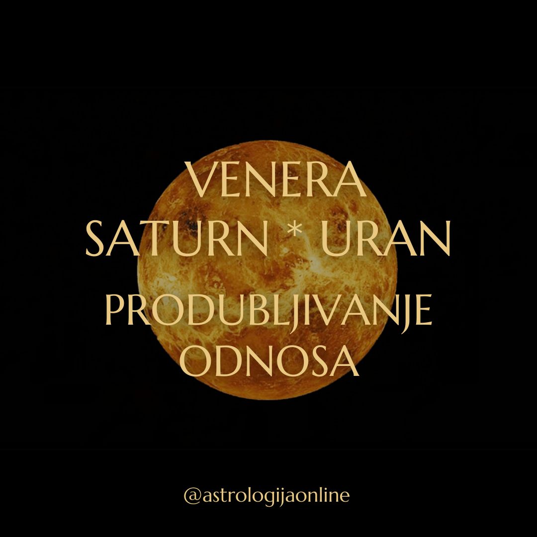 ♀️♑ Venera sekstil 🪐♓ Saturn / trigon ♅♉ Uran – do 17.1.

Ovo je spoj emocija i razuma, topline i stabilnosti, bliskosti i potrebe za slobodom.
Osjećaji su snažni, ali se izražavaju zrelije i suzdržanije. Lakše se gradi povjerenje, a odnosi dobivaju dublju i sigurniju osnovu.

✔️ Dobro je vrijeme za razvoj postojećih veza, i neki od vas bi se mogli odlučiti na zajednički život, formaliziranje odnosa, ili ozbiljnije razgovarati o budućnosti.
Isto tako, povoljan je period za rješavanje financijskih pitanja s partnerom, i za dogovore koji traže stabilnost i jasnoću.

✔️ Na poslovnom planu, ovo je dobar period da razvijate već započete projekte, i za planiranje i razradu ideja. Posebno ako se radi o umjetničkim i kreativnim poslovima, dizajnu, ljepoti, galerijama, wellnessu i kozmetičkim tretmanima koji koriste nove tehnologije.

Uspjeh leži u spoju tradicije i inovacije. Zadržite ono što funkcionira, a budite otvoreni za nova rješenje i drugačiji pristup.

Ovo su dobri dani za:
✔️ Prijateljstva i grupne suradnje
✔️ Grupne projekte
✔️ Romantične spojeve
✔️ Mirno vrijeme s obitelji
✔️ Nove hobije i kreativne susrete

Veze koje započnu u periodu 15.-18.1. neće imati dug vijek ako im je cilj snažan rast i razvoj. Zato ih bolje promatrajte kao prolazna iskustva ili fazu testiranja, a ne kao nešto što odmah trebate gurati naprijed.

∞
#AstrologijaDunjaFucak #AstrologijaOnline #Astrologija #VeneraSaturn #VeneraUran #VenusSaturn #VenusTrineUranus