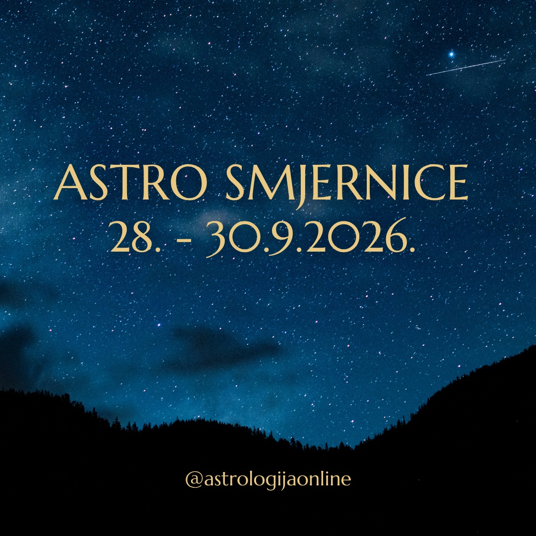 ✨ ASTRO SMJERNICE 28. – 30.9.2026. ✨

📅 28.9.
☀️ Sunce trigon Uran ♅

Neočekivane prilike, novi uvidi i zanimljiva rješenja. Budite otvoreni za promjene plana jer upravo one mogu donijeti napredak.

Dobar dan za nove ideje, tehnologiju, astrologiju, edukaciju i sve što traži drugačiji pristup.

📅 29.9.
☿️ Merkur opozicija Kiron ⚷

Razgovori mogu otvoriti stare teme, nesigurnosti ili osjetljive točke.

Ne reagirajte impulzivno. Promatrajte što vam život pokušava pokazati jer upravo kroz nelagodu možete dobiti važan uvid.

📅 30.9.
🌙 Prazan hod Mjeseca od 01:35 do 19:26

Tijekom praznog hoda Mjeseca stvari često ne idu prema planu. Moguće su odgode, promjene rasporeda, neodlučnost i osjećaj da se situacije vrte u krug.

Nije idealan dan za važne odluke, potpisivanje ugovora, veće kupovine ili pokretanje novih projekata. Bolje je dovršavati započeto i pričekati jasniji trenutak za akciju.

☿️ Merkur ulazi u Škorpiona ♏

Počinje razdoblje dubljih analiza, istraživanja i traženja odgovora ispod površine. Površne informacije više neće biti dovoljne.

✨ Ako nešto zapinje, ne forsirajte. Pričekajte pravi trenutak.

#AstrologijaDunjaFucak #AstrologijaOnline #AstroSmjernice #AstroPrognoza #MerkurUSkorpionu #PrazanHodMjeseca #Rujan2026 #Astrologija #Horoskop