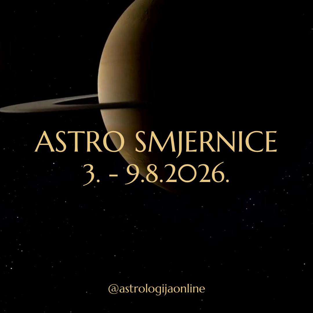 Astro smjernice: 3.-9.8.2026.

📅 3.8.
🌙♈ Mjesec u Ovnu i ☀️♌ Sunce u Lavu - snažna vatrena energija, inspiracija, hrabrost i kreativnost.
Vrijeme je za nove ideje i inicijativu.
⚷♉ Kiron se sprema krenuti retrogradno i može otvoriti stare emocionalne rane koje traže iscjeljenje, a ovaj Mjesec daje vam snage da se suočite s njima.

📅 4.8.
Uzmite predah i ne forsirajte važne odluke. 🔙⚷♉ Kiron je retrogradan, i donosi potrebu za introspekcijom, odmorom i preispitivanjem iskustava. Imat ćete manjak energije, dajte si više mira i odmora.

📅 5.8.
🌙♉ Mjesec u Biku donosi osjećaj stabilnosti i stavlja fokus na dugoročne ciljeve.
Dan je za organizaciju, planiranje financija i dovršavanje poslova.

📅 6.8.
Posljednja četvrt 🌙♉ Mjeseca. Ovi dani mogu donijeti važne spoznaje, otkriti propuste ili informacije koje vam pomažu da prilagodite planove. Ono što sad uočite i ispravite spriječit će veće probleme u budućnosti.
Istodobno tu je i energija pomrčina pa uskladite prioritete i donesite odluke.

📅 7.8.
☀️♌ Sunce trigon 🔙🪐♈ Saturn
Ovo je jedan od najstabilnijih aspekata mjeseca, nagrađuje odgovornost, strpljenje i sustavan rad. Ako ste marljivo radili, sad može stići priznanje, podrška nadređenih ili poslovna prilika.
Trenutak je za pokretanje poslova, potpisivanje ugovora, pravna pitanja i razgovore s institucijama. Uspjeh dolazi kroz disciplinu, poštivanje rokova i provjerena rješenja.

♀️♎ Venera donosi sklad u odnosima, diplomaciju i suradnju. Teme koje se sad otvore postat će važne za nekoliko mjeseci kad retrogradna Venera opet bude u Vagi.

📅 8.8.
🌙♊ Mjesec u Blizancima se približava ♂️♊ Marsu - kretanje, razgovori, nove ideje.
Mentalna aktivnost je jaka i potiče spontana putovanja, učenje ili nova poznanstva. Pripazite na impulzivnost i brzoplete odluke.

📅 9.8.
🌙♋ Mjesec u Raku - mirniji period prije 🌑♌ pomrčine Sunca. Vrijeme je za povlačenje, odmor, i povezivanje s vlastitim osjećajima.
Zatvara se ciklus retrogradnog ☿️♋ Merkura - ono što je bilo nejasno sad će se razbistriti, a odgovori koje ste čekali polako će stizati.

∞
#AstrologijaDunjaFucak #AstrologijaOnline #Astrologija #AstroPrognoza #AstroSmjernice