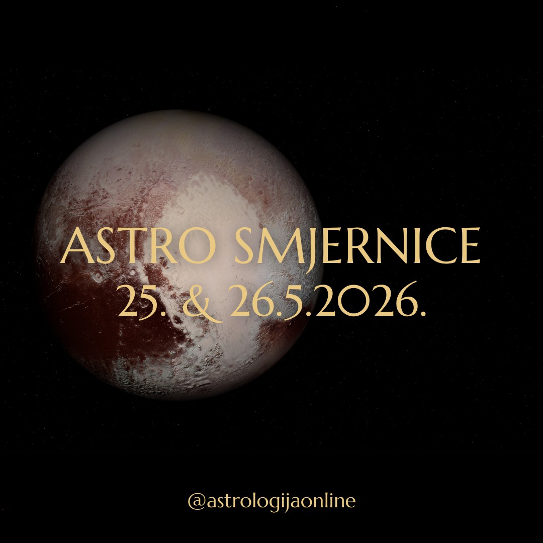 Astro smjernice: 25. & 26.5.2026.

📅 Ponedjeljak 25.5. - ☀️♊ Sunce sekstil 🔱♈ Neptun
Pojačana je intuicija, kreativnost, i potreba za povlačenjem od svakodnevnog stresa.
Lakše ćete razumjeti ljude i situacije oko sebe, a komunikacija može biti nježnija i smirenija nego inače, pa je dobro vrijeme za razgovore, pomirenja, i rješavanje nesuglasica.
Mogu se ponovo aktivirati situacije ili osjećaji povezani s 18.-19.5. Važni uvidi, informacije ili razgovori sad mogu pomoći da jasnije sagledate određene odnose ili životne okolnosti.
Istovremeno, postoji sklonost od idealizacije, pa u novim poslovnim i ljubavnim odnosima budite oprezni. Ne donosite odluke na temelju dojma ili emocije.
Oprezno s alkoholom, bježanjem od problema ili zanemarivanjem vlastitih principa radi kratkoročne koristi.

📅 Utorak 26.5.
♂️♉ Mars kvadrat ♇♒ Pluton
Pojačana nervoza, borba za kontrolu, sukobi ega i agresivne reakcije, unutarnji pritisak, frustracija ili potreba da se nešto riješi odmah i pod svaku cijenu.
Ono što je pozitivno – ogromna koncentracija, izdržljivost, puno toga možete odraditi u kratkom vremenu. Međutim, problem nastaje kad idete preko vlastitih mogućnosti.
U odnosima sukobi zbog tvrdoglavosti, dominacije i netolerancije.
U financijama su moguće manipulacije, sukobi ili pokušaj kontrole kroz financije. Izbjegavajte impulzivne i rizične poteze.
Oprezno u prometu, radu sa strojevima, električnim uređajima, vatrom i svime što može izazvati ozljedu ili nesreću.

☀️♊ Sunce trigon ♇♒ Pluton
Fokus, koncentracija, donošenje važnih odluka.
Lakše dolazite do srži problema i jasno vam je što treba mijenjati.
Imat ćete potrebu promijeniti način rada, reorganizirati svakodnevicu ili odbaciti stare metode koje više ne funkcioniraju. 
Poslovno, sad je važna suradnja i traženje zajedničke koristi.
Dobro je za rješavanje financijskih pitanja, poreze i administraciju, osiguranje, raspodjelu dobiti, poslovnu reorganizaciju, čišćenje prostora i odbacivanje nepotrebnog.

∞
#AstrologijaDunjaFucak #AstrologijaOnline #Astrologija #AstroPrognoza #AstroSmjernice