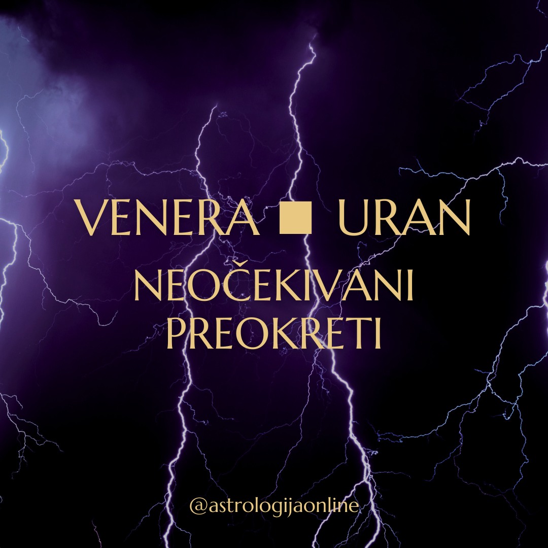 ♀️♒ Venera kvadrat ♅♉ Uran – do 10.2.

⚡ Neočekivani preokreti u odnosima, financijama i vrijednostima.
Ovo je period snažne potrebe za slobodom i neovisnošću, ali i vrijeme u kojem se veze, suradnje i dogovori mogu naglo prekinuti ako su temeljeni na ovisnosti, rutini, ili potisnutom nezadovoljstvu.

U odnosima se pojačava napetost između bliskosti i slobode.
⚡ Emocionalne reakcije mogu biti nagle, pretjerane i radikalne, a odluke... ako ih donesete u afektu, teško ćete ih kasnije ispraviti. Važno je da ne reagirate impulzivno, ne postavljate ultimatume, i izjavljujete oštro stvari koje mogu trajno narušiti ono što ste dosad gradili.

🚩 Nije dobro vrijeme za započinjanje novih veza ili poslovnih suradnji, jer one mogu biti nestabilne, kratkotrajne ili destabilizirajuće. Afere ili paralelne veze mogu ozbiljno ugroziti postojeće veze ili brakove.

🚩 Posebno budite oprezni s financijama. Povećava se rizik od nepotrebnih troškova, impulzivne kupnje i loših odluka.
Nije dobro vrijeme za ulaganja, velike kupnje, ni za preuzimanje novih financijskih obveza.
Stare pogrešne odluke mogle bi sada pokazati svoje posljedice.

Ali ima i svjetlija strana ovog aspekta... iznimno je poticajan za kreativnost.
✔️ Originalne ideje, nekonvencionalna rješenja i umjetnički izražaj mogu sad biti na vrhuncu – pogotovo ako se ova energija nemira usmjeri svjesno i konstruktivno.

📍 Ukratko – manje impulsa, a više svjesnosti. Više slobode, ali bez rušenja onoga što je vrijedno.

∞
#AstrologijaDunjaFucak #AstrologijaOnline #Astrologija #VeneraKvadratUran #VenusSquareUranus #Uran #UranusDirect