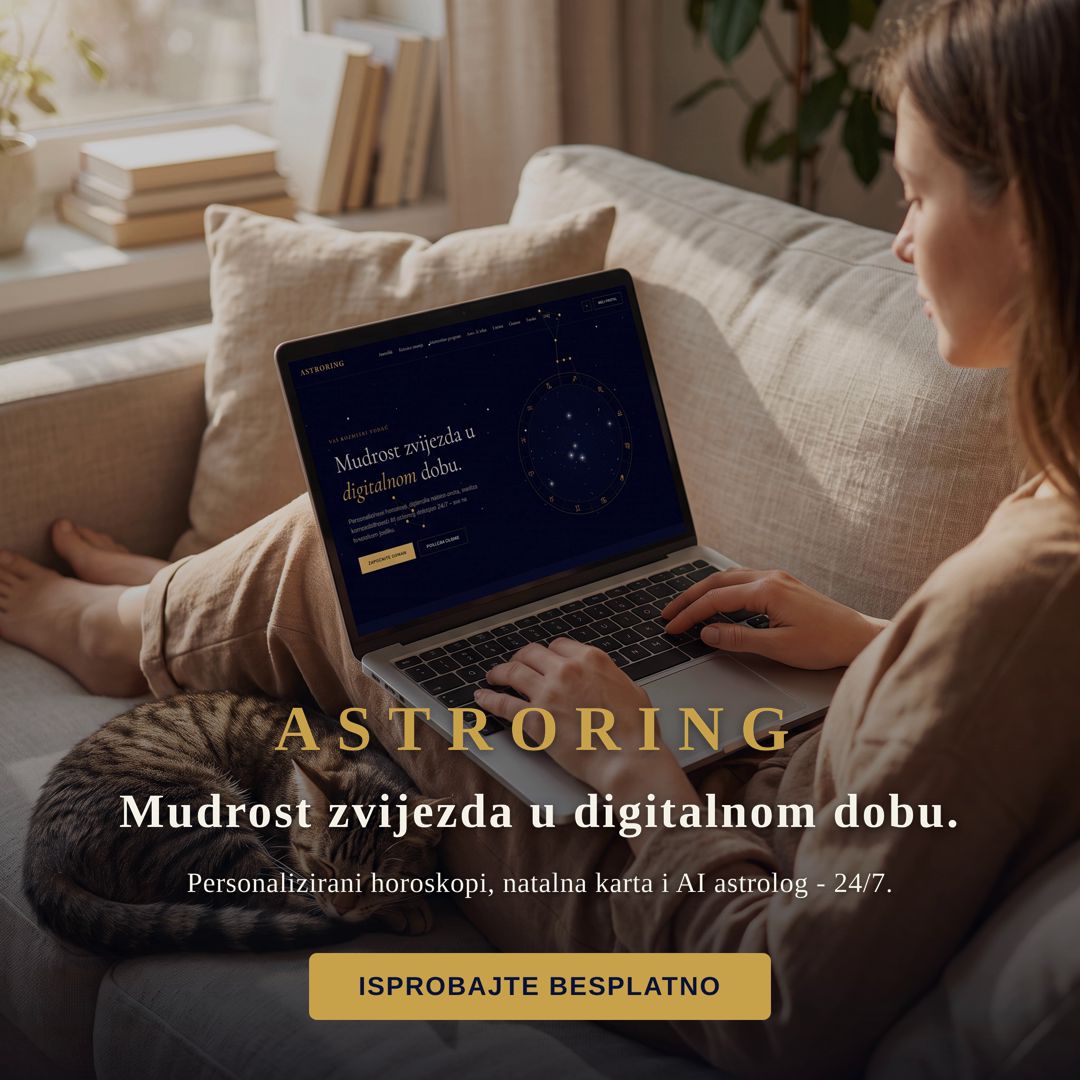 Znaš osnove astrologije?
Nisi znalac, ali si istraživač?
Zadubi / zaljubi se u svoju natalnu kartu i otkrij sebe.
Iskoristi alate koje nudi https://astroring.site/ 

Zvijezde ne pišu tvoju sudbinu, one otkrivaju tvoj potencijal. Natalna karta, kompatibilnost, osobne smjernice (ali stvarno - osobne), astro dnevnik, tranziti, solarni povratak, AI astrologinja dostupna 24/7 za razgovor - zašto uvijek isti tip muškarca, je li povoljno vrijeme za traženje posla, čini li mi se ili me (upiši sam) stvarno sabotira. Da, može preporučiti i dobar film, ali sigurno imaš drugih dilema 🙂

Utemeljeno na znanju Dunje Fućak, astrologinje s 30 godina iskustva. Prvi put ovako temeljito, na hrvatskom jeziku.

#astrologija #natalnakarta #astroring #suncevznak #podznak #AIastrolog #AIastrologinja #natalnakartaonline #horoskop #personaliziranihoroskop #AIchat #sinastrijaonline #DunjaFućak