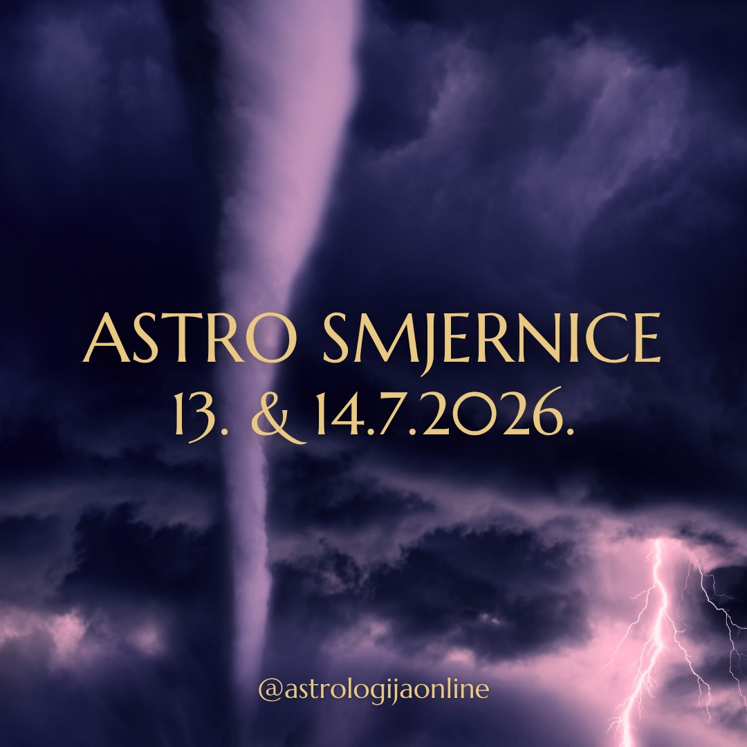 Astro smjernice: 13. & 14.7.2026.

📅 13.7. ♀️♍ Venera i ☋♍ Južni čvor kvadrat ♅♊ Uran (do 15.7.)
Ovo je izazovno za odnose jer se teže postiže kompromis, a stari problemi i neriješene situacije lako će isplivati na površinu. Mogu se vratiti osobe iz prošlosti ili sjećanja na događaje koji su ostavili emocionalni trag.

Jača nervoza, osjetljivost i sklonost naglim promjenama raspoloženja.
U afektu biste mogli imati potrebu prekinuti odnos ili donijeti odluku bez razmišljanja o posljedicama – nemojte biti impulzivni, odnosima je sad potrebno više prostora i slobode, posebno ako postoje problemi s povjerenjem, ljubomorom ili postavljanjem granica.

Pripazite što radite, oštre riječi i nepromišljeni postupci mogu trajno narušiti odnos koji vam je bitan.
Isto tako, mogući su susreti s neobičnim ili nepouzdanim ljudima, pa novi poslovni i ljubavni odnosi neće dugo trajati.

Oprezno s financijama – povećan je rizik od impulzivne kupnje, nepromišljenog trošenja i financijskih gubitaka.
Zaštitite svoje račune, kartice i osobne podatke.

Ovaj aspekt će obilježiti energiju 🌑♋ mladog Mjeseca, pa zbog toga cijeli tjedan donosite odluke smireno i bez naglih reakcija.

📅 14.7. 🌑♋ Mlad Mjesec u Raku konjunkcija 🔙☿️♋ retrogradni Merkur
Mogu se pojaviti važne informacije koje će vam pomoći da razumijete situacije iz proteklih tjedana. Ono što se dešavalo krajem 6.-og i početkom 7.-og mjeseca traži dodatnu analizu, doradu i preispitivanje.

Fokus je na obitelji, domu, roditeljima, osjećaju sigurnosti i svakodnevnom životu. Više ćete provoditi vremena s obitelji, baviti se pitanjima vezanim uz nekretnine, preseljenje, renoviranje ili uvjete stanovanja.

Nekima bi karijera i javni ugled mogli biti u prvom planu. Zbog 🔙☿️♋ retrogradnog Merkura za nove planove će trebati više vremena, novca i truda nego što sad izgleda. Zato prvo prikupite sve informacije, napravite kvalitetan plan, a s većim projektima pričekajte dok Merkur ne krene direktno.

∞
#AstrologijaDunjaFucak #AstrologijaOnline #Astrologija #AstroPrognoza #AstroSmjernice
