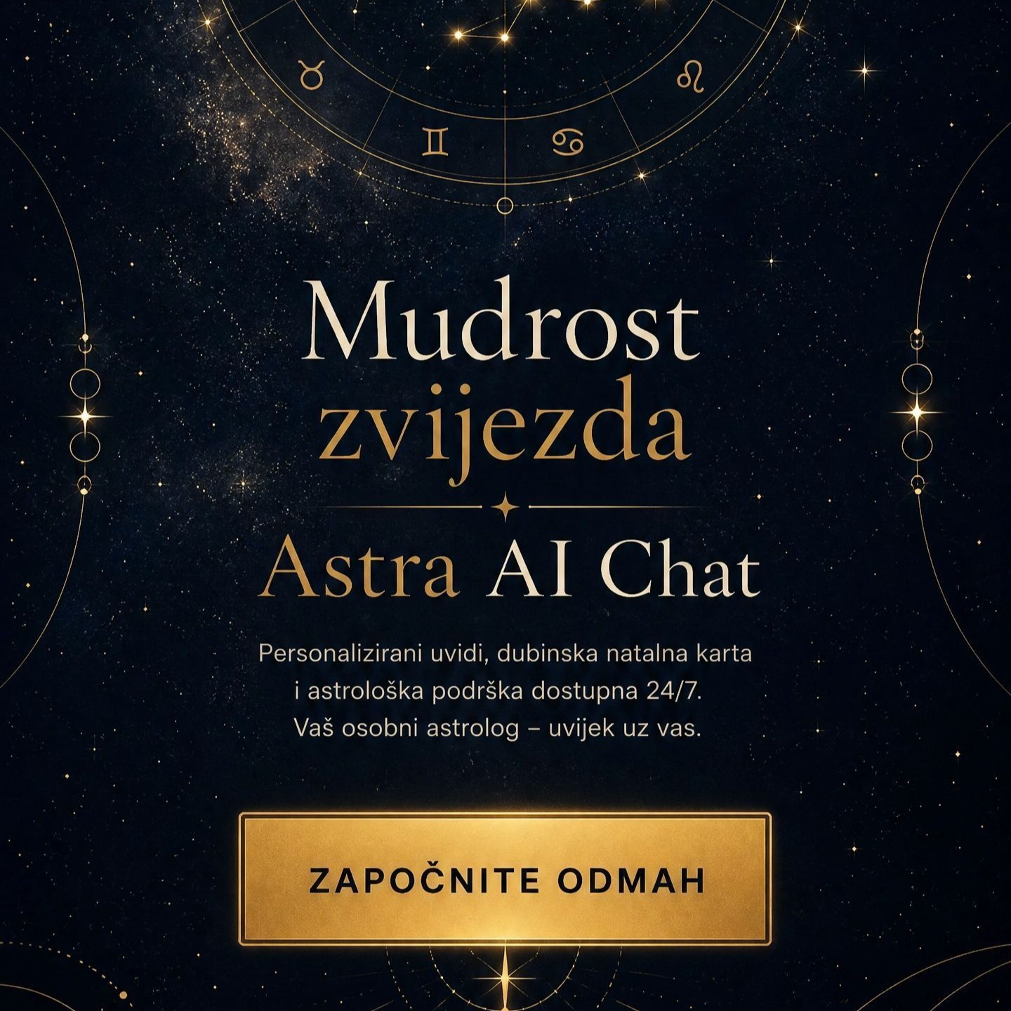 Jeste li upoznali Astru, našu AI astrologinju koja će vam objasniti natalnu kartu, položaje planeta ili dati smjernice za situaciju u kojoj se nalazite.
Astra spaja najnoviju tehnologiju s astrološkim znanjem Dunje Fućak. Isprobati ju možete besplatno, a nakon probnog razdoblja odlučite želite li pretplatu.
Besplatni sadržaj je i astro dnevnik koji će vam pomoći otkriti koje obrasce ponavljate.
Posjetite https://astroring.site/ i recite Astri što vas zanima.

#AIastrolog #AIastrologinja