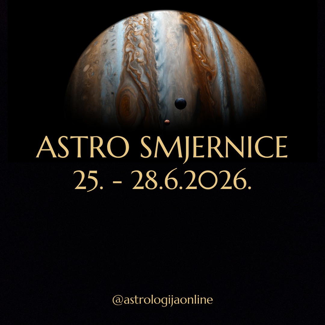 Astro smjernice: 25.-28.6.2026.

📅 25.6 ☀️♋ Sunce kvadrat 🔱♈ Neptun
U poslu – nesporazumi, krive procjene i situacije koje se ne razvijaju po planu. Teško ćete razumjeti tuđe namjere ili motive.
Moguće su napetosti u odnosima s nadređenima. Ne ulazite u sukobe, pogotovo bez dovoljno činjenica ili argumenata.
Može se pojaviti nesigurnost, sumnja u sebe ili osjećaj da ciljevi nisu jasni.

Pojačava se idealizacija ljudi i nerealna očekivanja, pa u novim odnosima oprezno.

Dobro je za umjetnost, glazbu, meditaciju, duhovnost, koncerte, muzeje i kreativnost, ali oprezno s lijekovima, situacijama povezanim s vodom i tekućinama.

📅 26.6.
I dalje je aktivan kvadrat ☀️♋ Sunca i 🔱♈ Neptuna, prisutan je manjak energije, fokusa ili jasnoće, kao da nemate sve informacije ili ne možete procijeniti u kojem smjeru djelovati.
Neptun zamagljuje granice i traži povjerenje u proces čak i kad ne vidite cijelu sliku.
Nije dan za odluke, ali je za odmor, kreativnost, maštu, umjetnost, i sve ono što ne traži logiku i kontrolu.

📅 27.6.
🌙♐ Mjesec u Strijelcu budi potrebu za istraživanjem, kretanjem i novim iskustvima.
Više optimizma, spontanosti i želja da izađete iz svakodnevne rutine.
Postoji sklonost bijegu od obaveza, ali i spremnost da proširite horizonte i iskušate nešto drugačije.

📅 28.6.
♂️♉ Mars sekstil ♃♋ Jupiter (do 1.7.)
Energija, inicijativa, poduzetnost i sposobnost da riješite složene situacije.
Dobro je vrijeme za profesionalni napredak, poslovne pothvate i pravna pitanja, kao i za oglašavanje, promociju, širenje postojećih projekata, obrazovanje, izdavaštvo, putovanja, trgovinu, i suradnju i kontakte s inozemnim partnerima.
Mogući su financijski rezultati od prijašnjih ulaganja ili korist koja dolazi kroz suradnju s drugima.
Mogu se pojaviti nove mogućnosti, pogotovo ako to pokrenete prije 27.6.

🌙 Mjesec u praznom hodu (od 5:06 do kraja dana)
Nije dobro za pokretanje novih projekata ili donošenje bitnih odluka, jer ono što započnete tijekom praznog hoda Mjeseca ne donosi očekivane rezultate ili se ne razvija dalje, pa iskoristite dan i dovršite što treba.

∞
#AstrologijaDunjaFucak #AstrologijaOnline #Astrologija #AstroPrognoza #AstroSmjernice