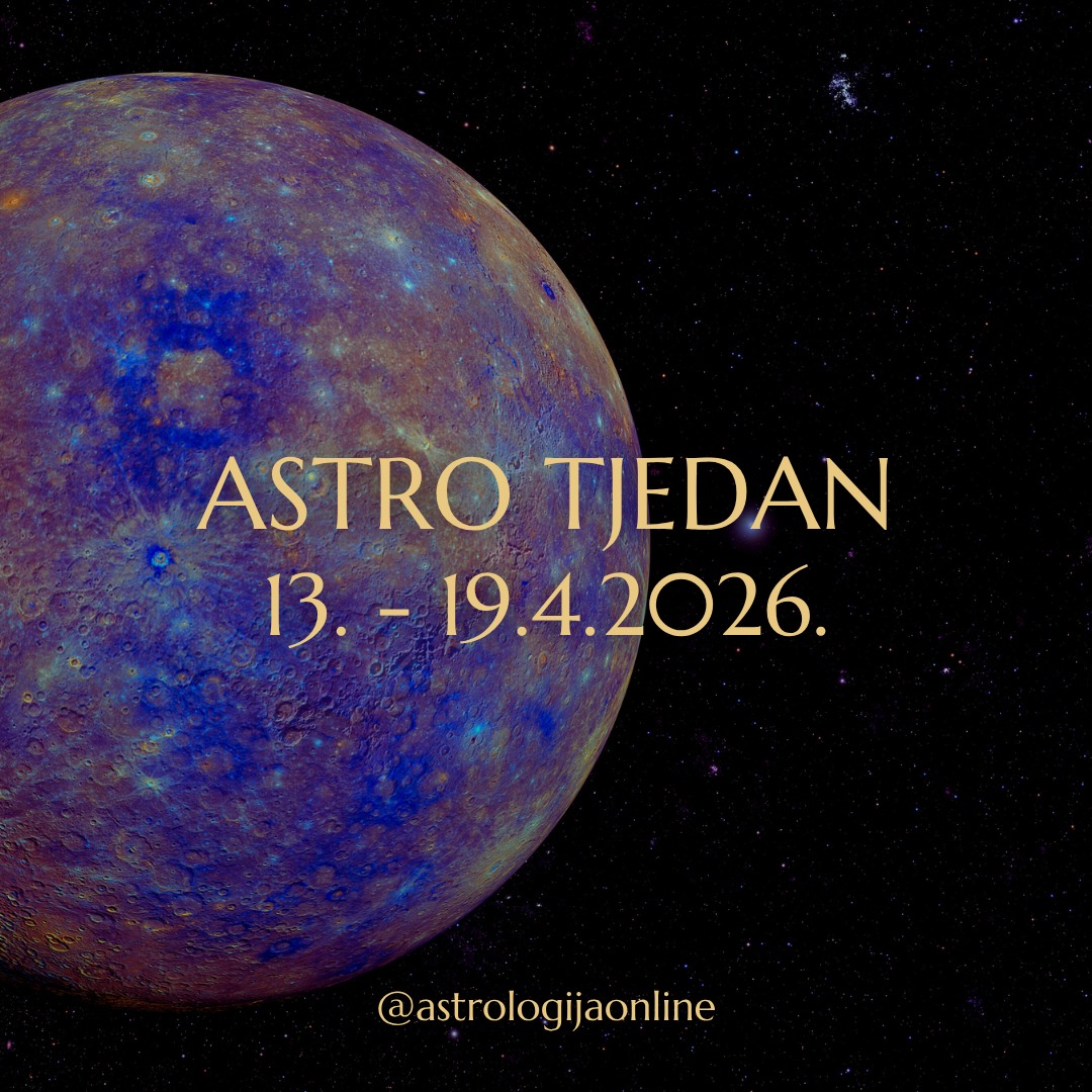 Astro tjedan: 13.–19.4.2026.

📅 Ponedjeljak 13.4.
♂️♈ Mars konjunkcija 🔱♈ Neptun - pojačana osjetljivost, ali i zbunjenost.
Bit ćete intuitivniji, otvoreni za kreativnost, duhovne teme i rad na sebi, ali će biti teško procijeniti ljude i situacije.
Oprezno u komunikaciji, financijama i novim poznanstvima. Ne vjerujte svemu što čujete, i ne donosite odluke bez provjere činjenica.

♀️♉ Venera sekstil ♃♋ Jupiter - pozitivnija energija.
Dobro je za susrete, suradnje i uživanje u lijepim stvarima, ali ne pretjerujte.

📅 Utorak 14.4.
☿️♓ Merkur sekstil ♅♉ Uran - neočekivani uvidi ili rješenje za problem koji vas dugo muči.
Dan je dobar za komunikaciju, učenje, tehnologiju i povezivanje online.
Otvorite se novim razmišljanjima i drugačijem pristupu.

📅 Srijeda 15.4.
☿️♈ Merkur u Ovnu – jasnoća, brzo razmišljanje i odlučno izražavanje.
Komunikacija može biti oštrija, a reakcije impulzivnije, pa su mogući sukobi ili nagli ispadi – kontrolirajte se.
Energija je dobra za nove i entuzijastične inicijative.

📅 Četvrtak 16.4.
♂️♈ Mars sekstil ♇♒ Pluton – snaga, fokus i odlučnost.
Vrijeme je za konkretne korake, rješavanje problema i uvođenje promjena.
Možete napraviti više nego inače, ali budite promišljeni i ne egoistični. Usmjerite energiju konstruktivno, pa rezultati mogu biti jako dobri.

📅 Petak 17.4.
☿️♈ Merkur konjunkcija 🔱♈ Neptun – nejasnoće i pogrešne procjene.
Nije dan za važne odluke, potpisivanje ugovora ili donošenje zaključaka.
Ali dobar je za kreativnost, introspekciju, duhovni rad i odmor. Slušajte intuiciju, ali budite svjesni da nije sve kako izgleda.

📅 Subota 18.4.
☿️♈ Merkur sekstil ♇♒ Pluton – dublje razumijevanje i mentalna jasnoća.
Nakon prethodnih dana, bit ćete realniji i moći ćete donijeti kvalitetnije odluke.
Trenutak je za rješavanje važnih pitanja, razgovore, analizu i planiranje.

📍 Najbolji dan u tjednu je subota, 18.4.
Merkur sekstil Pluton donosi mentalnu jasnoću, koncentraciju i dublje razumijevanje situacija. Nakon prethodnih dana obilježenih nejasnoćama i osjetljivošću, aspekt donosi realnije sagledavanje okolnosti i kvalitetnije odluke.

∞
#AstrologijaDunjaFucak #AstrologijaOnline #Astrologija #AstroPrognoza #AstroSmjernice