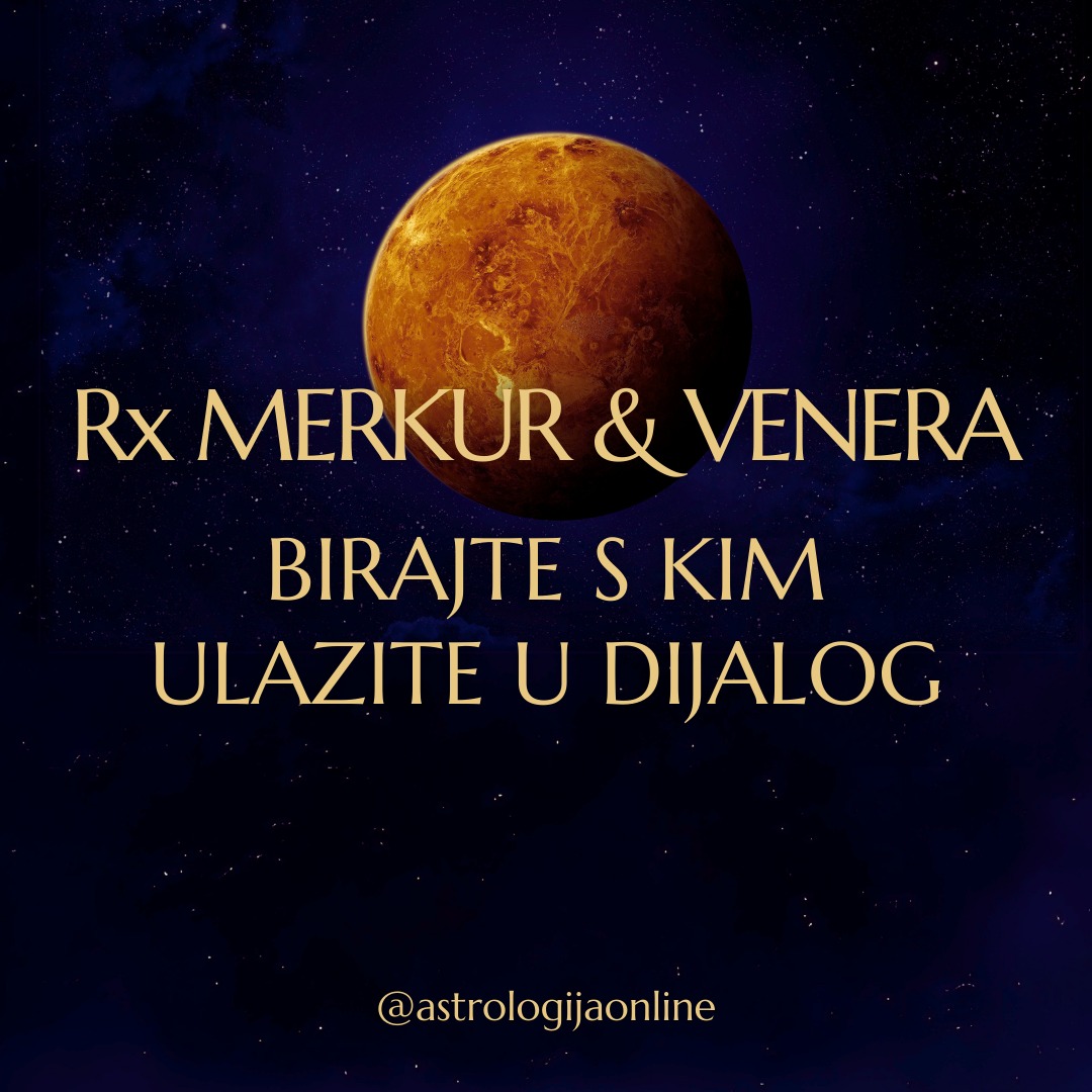 🔙 ☿️♓ Rx Merkur konjunkcija ♀️♓ Venera – do 3.3.

Ono što se sad otvara ima svoje korijene u događajima s kraja 1/2026, samo što se sad vraća 🔙 na dubljoj razini, traži ozbiljniji pristup, dodatno razmatranje i doradu.

Sve ono što se pokrenuli 🔙 24.-25.2. dok je Merkur bio direktan, po pitanju osobnih odnosa, financija, kreativnosti, poslovnih i suradničkih odnosa - tražit će dodatno usavršavanje, prilagodbu, ili ponovne pregovore. U suprotnom, sve to može zastati, raspršiti se ili izgubiti na važnosti.

✔️ U pozitivnom smislu ovaj aspekt olakšava pronalaženje zajedničkog jezika, približava stavove u pregovorima i stvara osnovu za dogovor i pomirenje.
Međutim.... 🚩 zbog kvadrata ♂️♒ Marsa i ♅♉ Urana, neki ljudi mogu biti radikalni i nepopustljivi. Birajte s kim ulazite u dijalog, i kad je mudrije šutjeti ili se povući.
Ovaj će tranzit pomoći kod izbjegavanja sukoba, ali samo ako postoji obostrana volja za razgovorom.

Na društvenoj razini, konjunkcija Merkura i Venere:
✔️ povećava potrebu za komunikacijom
✔️ potiče društvenu i intelektualnu aktivnost
✔️ pogoduje druženju s prijateljima, rodbinom i susjedima
✔️ podržava kontakte, i online, i offline

✔️ Mogu stići ugodne vijesti, a rješenja problema možete naći kroz kontakte s daljnjim rođacima, stranim partnerima, kolegama i suradnicima.

Dobro je vrijeme za:
✔️ rješavanje financijskih pitanja
✔️ pregovore i dogovore – ali imajte na umu da nisu konačni
✔️ kreativni i umjetnički rad
✔️ stvaranje, nastupe, marketinške kampanje
✔️ traženje savjeta i uspostavljanje korisnih društvenih veza
✔️ kulturne izlete s obitelji i djecom, posjete muzejima i koncertima

U emocionalnom smislu – razum i osjećaji su sad usklađeni, i dobro je vrijeme za razgovore koje ste dugo odgađali, izjave ljubavi, iskrene razgovore o osjećajima i za redefiniranje odnosa.

📍 Ništa nemojte na brzinu zaključivati, ali ono što sad pažljivo gradite može dobiti dubinu i trajnost.

∞
#AstrologijaDunjaFucak #AstrologijaOnline #Astrologija #MerkurVenera #MercuryVenus