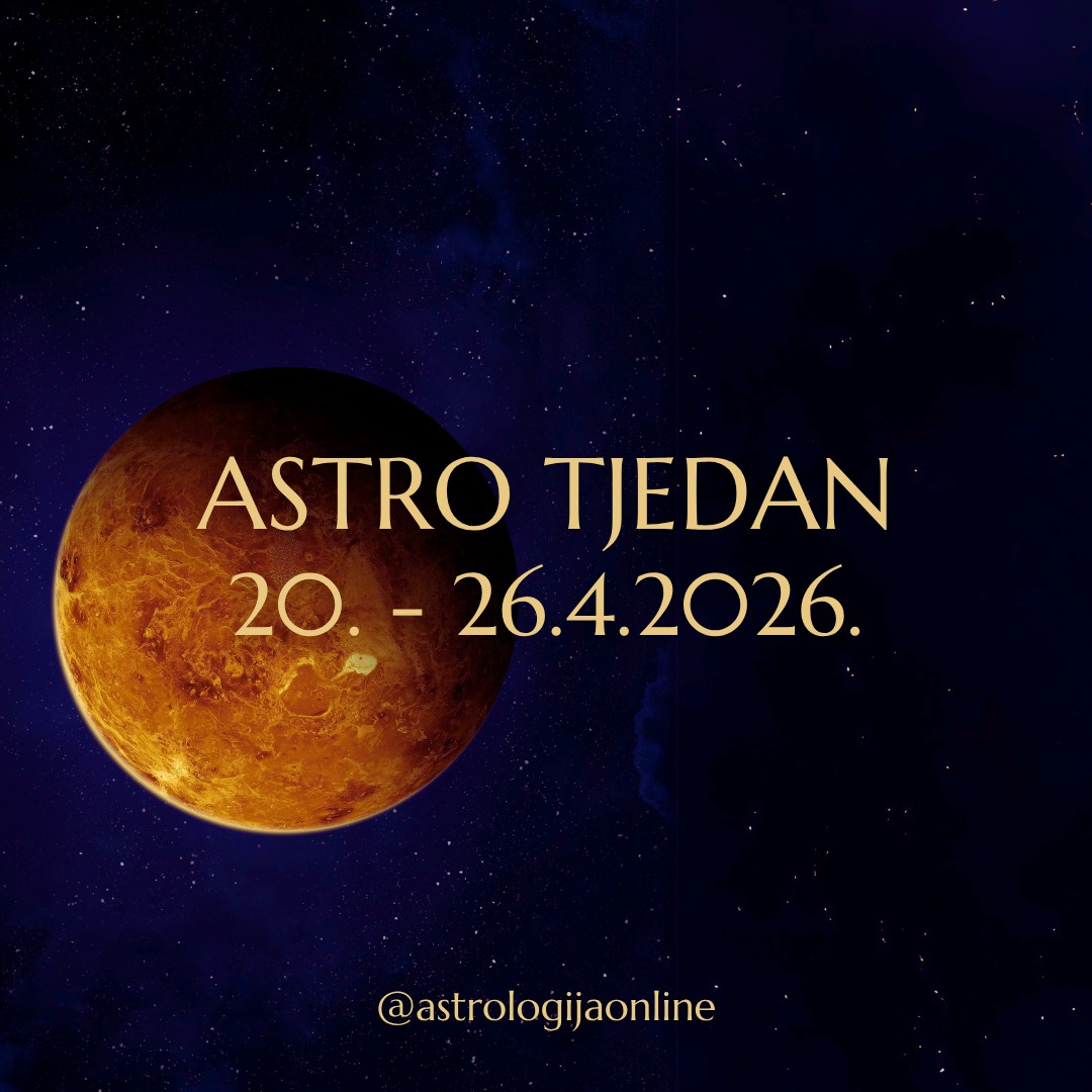 Astro tjedan: 20. – 26.4.2026.

📅 Ponedjeljak 20.4.
♂️♈ Mars konjunkcija 🪐♈ Saturn – strpljenje, disciplina i ozbiljnost
Energija izdržljivosti. Mogući su pritisak, prepreke ili usporavanje – svrha toga je da razradite bolju strategiju.
Budite fokusirani i nemojte odustajati.
Oprezno u konfliktnim situacijama i prometu.

☿️♈ Merkur konjunkcija 🪐♈ Saturn i ♂️♈ Mars – ozbiljni razgovori, odluke i mentalni fokus
Iskoristite za planiranje, administraciju, rješavanje zaostalih obveza i bitne razgovore.
Pazite na ton komunikacije, ostanite smireni i precizni pa možete imati jako produktivan dan.

📅 Petak 24.4.
♀️♉ Venera konjunkcija ♅♉ Uran – iznenađenja i promjene
Ljubav, odnosi i financije - neočekivani obrati, nova poznanstva ili drugačiji pogled na postojeće situacije.
Dobro je vrijeme za kreativnost, inovacije i nova iskustva.
Promjena prvo izgleda kao poremećaj, a tek kasnije se pokaže koliko je bila oslobađajuća.

📅 Subota 25.4.
☀️♉ Sunce kvadrat ♇♒ Pluton – napetost, kontrola, ego
Ne ulazite u igre moći ili manipulacije, već dubinski preispitajte što treba mijenjati, čega se treba osloboditi i gdje je potreban drugačiji pristup.
Na vanjske pritiske odgovor nije u forsiranju nego u unutarnjoj stabilnosti.

📅 Nedjelja 26.4.
♅♊ Uran u Blizancima – novi sedmogodišnji ciklus
Nova znanja, drugačije razmišljanje, tehnološki iskorak, promjene u komunikaciji, učenju i povezivanju.
Ideje, uvidi i prilike koje se pojavljuju - nisu slučajne.

♀️♊ Venera sekstil 🔱♈ Neptun – romantika, inspiracija, intuicija i ljepota
Dobro je za odnose, umjetnost, kreativnost, i sve što vam donosi unutarnji mir.
Nisu sve odluke racionalne, neke dolaze kroz osjećaj.

☿️♈ Merkur kvadrat ♃♋ Jupiter
Oprezno s obećanjima, pretjeranim optimizmom i brzopletim zaključcima.
Precjenjivat ćete svoje mogućnosti i zanemarivati detalje.
Provjeravajte činjenice - detalji odlučuju o ishodu.

📍 Najbolji dan je 24.4. – Venera i Uran donose otvaranje, inspiraciju, nova rješenja i pozitivna iznenađenja. Nove ideje, kreativnost i promjene otvaraju novi smjer.

∞
#AstrologijaDunjaFucak #AstrologijaOnline #Astrologija #AstroPrognoza #AstroSmjernice