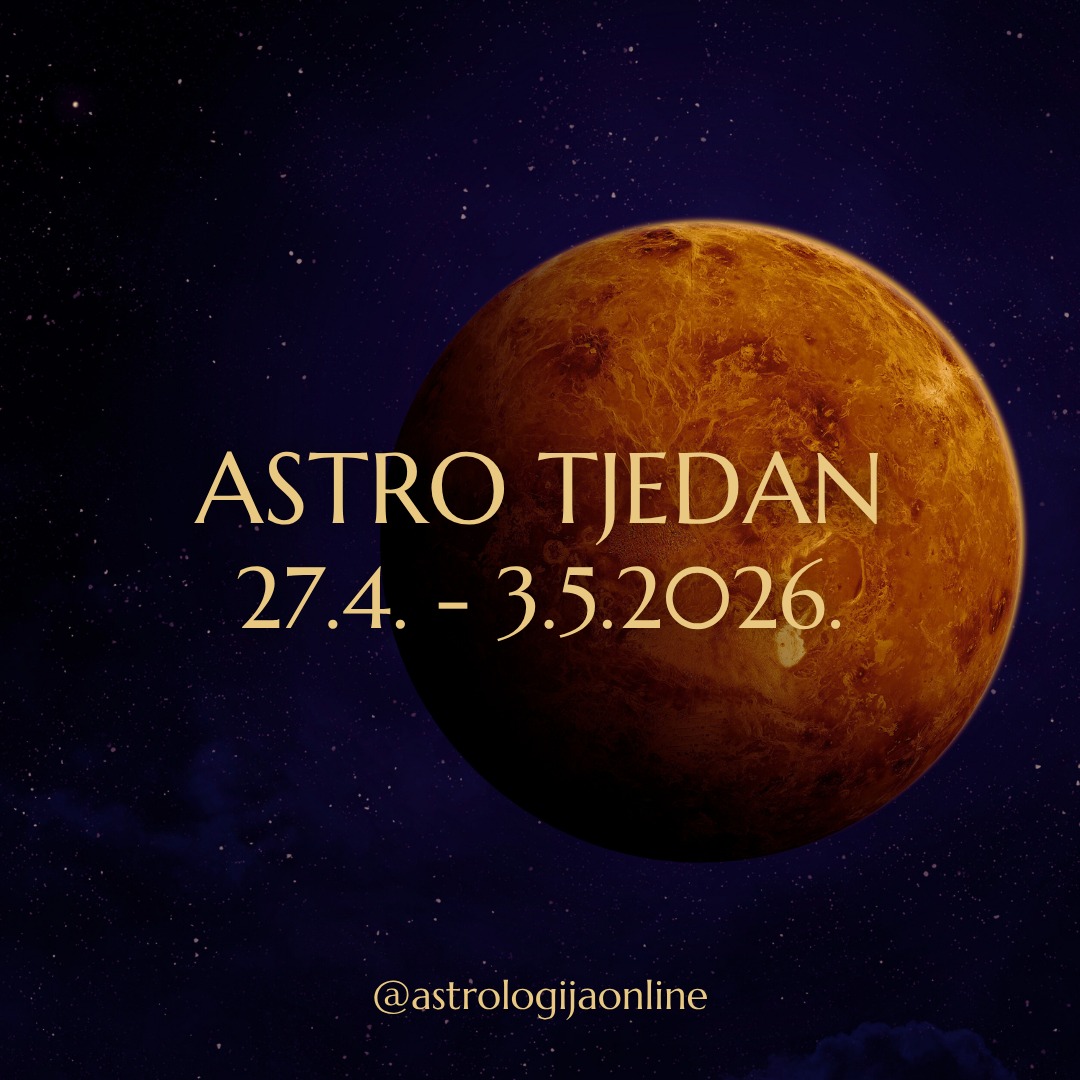 Astro tjedan: 27.4 – 3.5.2026.

Od početka godine intenzitet koji ste osjećali nije slučajan. Promjene, unutarnja preispitivanja i osjećaj da se stvari odvijaju brže nego ih je moguće pratiti...
Ovaj tjedan stiže zaokret – pojavljuje se osjećaj smjera i mogućnost konkretnog djelovanja.
Ideje se počinju oblikovati u stvarnost, odnosi se produbljuju ili redefiniraju, i postaje jasno što može rasti a što više ne ide.

📅 Ponedjeljak 27.4.
Najpovoljniji dan. Energija je stabilna i jasnija prije nego se intenzitet pojača.
Vrijeme je za donošenje odluka, planiranje i prve konkretne korake.
Ono što započnete može imati čvrste temelje i jasniji smjer.

📅 Utorak 28.4. ♀️♊ Venera trigon ♇♒ Pluton
Duboki uvidi po pitanju odnosa i financija.
Površne priče više ne prolaze, traži se istina, dubina i autentičnost, a emocije su snažne ali i vrlo iskrene.
Ono što se potiskivalo izlazi na površinu, ali s ciljem da se razriješi i iscijeli.
U odnosima se može produbiti povezanost, a u poslu i financijskim pitanjima dolazi do jasnijeg uvida i boljeg razumijevanja situacije.
Vrijeme je kad možete donijeti važne odluke, ali pritom ne smijete reagirati impulzivno već svjesno.

📅 Petak 1.5. ♀️♊ Venera sekstil 🪐♈ Saturn
Stabilizacija nakon emocionalne intenzivnosti.
Fokus se prebacuje na dugoročne vrijednosti, sigurnost i odgovornost.
U odnosima se javlja potreba za ozbiljnošću i jasnoćom – nisu dovoljni samo osjećaji, pitanje je ima li to smisla i može li trajati.
Veze se sad mogu učvrstiti, ali ako nešto ne funkcionira mogu se donijeti zrele odluke.
Financijski, povoljno je za planiranje, organizaciju i odgovoran pristup novcu.

📍 Ovog tjedna procesi se odvijaju ispod površine, traže iskrenost prema sebi i spremnost na prilagođavanje.
Odnosi se produbljuju, redefiniraju, ili završavaju. Isto vrijedi i za poslovne i životne situacije.

Nije vrijeme za brzopletost, nego za svjesne odluke.
Pogledajte stvari realno, i ako ste spremni napraviti potrebne korake možete ostvariti konkretan pomak.

∞
#AstrologijaDunjaFucak #AstrologijaOnline #Astrologija #AstroPrognoza #AstroSmjernice
